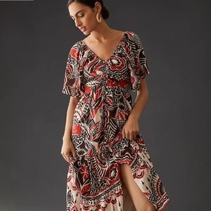 Anthropologie Tiered Maxi Dress - Size M